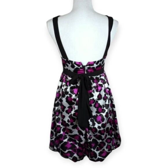 CITY TRIANGLES Y2K PURPLE LEOPARD PRINT DRESS SZ.3 EUC - Picture 4 of 6